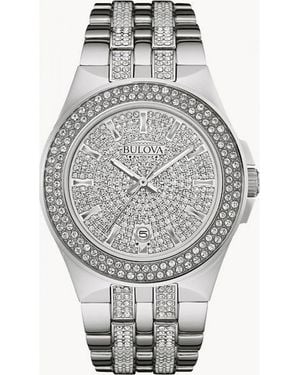 Bulova 96B235 Crystal Watch - Grey