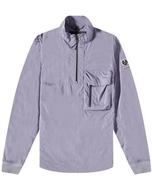 Belstaff Ramp Light Quarter Zip Windbreaker Jacket Polyamide - Purple