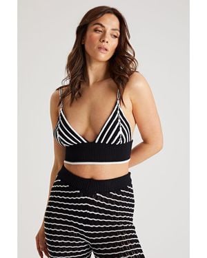 Urban Bliss Pointelle Trouser Co-Ord - Black