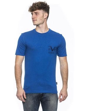 Versace 19.69 Abbigliamento Sportivo 19V69 T-Shirt Troy Royal Cotton - Blue