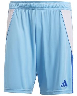 adidas Tiro24 Soccer Bermuda Shorts With Elasticated Waistband - Blue