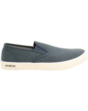 Seavees Baja Standard Donkergrijze Plimsolls - Blauw