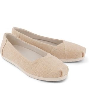 TOMS Alpargata Ballet Canvas Champagne Espadrilles - Natural