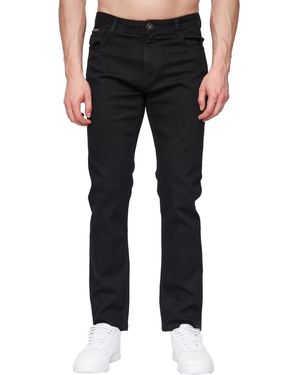 Henleys Craze Comfort Straight Jeans - Black