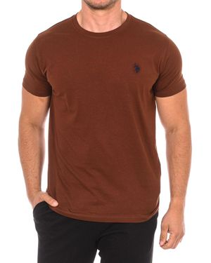 U.s Polo Short Sleeve T-Shirt 66894 - Brown
