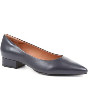 Jones Bootmaker Sunstone Leather Court Shoes - Blue