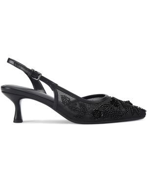 KG by Kurt Geiger Aria Low Bead Heels - Blue