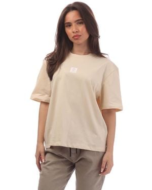 Timberland Stack Logo T-Shirt - Natural