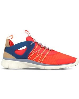 Nike Free Viritous Lace Up Synthetic Trainers 725060 600 - Red
