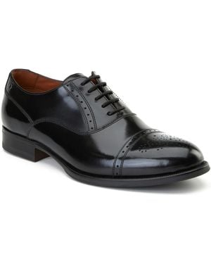 Base London Franklin Leather Oxford Shoes - Black