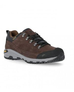Trespass Falark Vibram Leather Walking Shoe - Brown