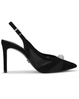 Carvela Kurt Geiger Suede Lumera Sling Court Heels - Black