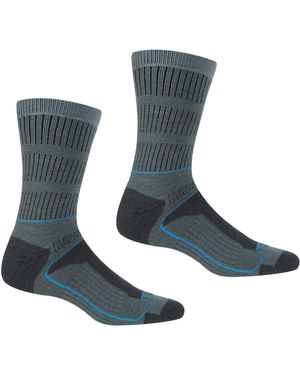 Regatta Ladies Samaris 3 Season Boot Socks (Stormy Sea/Niagra) - Blue