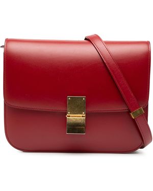 Celine Pre-Owned Medium Calfskin Classic Box - Red