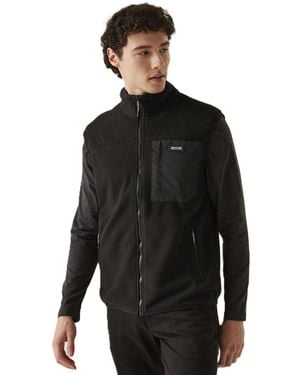 Regatta Frankie Full Zip Outdoor Warm Winter Fleece Bodywarmer Gilet - Black