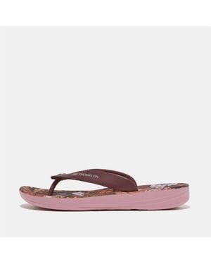 Fitflop Fit Flop X Jim Thompson Leather Flip Flops - Pink