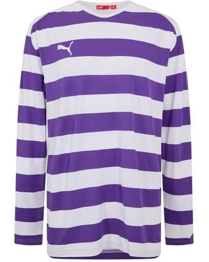 PUMA Hooped Ls Tee - Purple