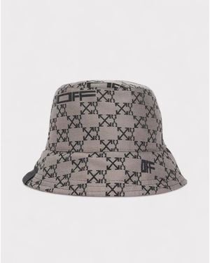 Off-White c/o Virgil Abloh Reversible Bucket Hat Cotton - Brown