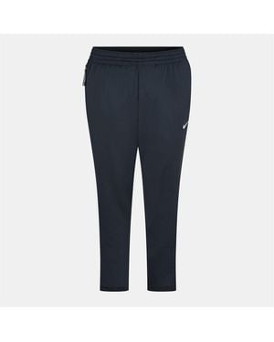 Nike Team Solid Patterned Tapered Track Trousers - Blue