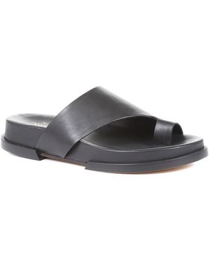 Jones Bootmaker Lea Leather Toe Post Sandals - Grey