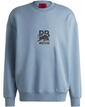 HUGO Dahrain Stealth Logo Sweatshirt (blauw)