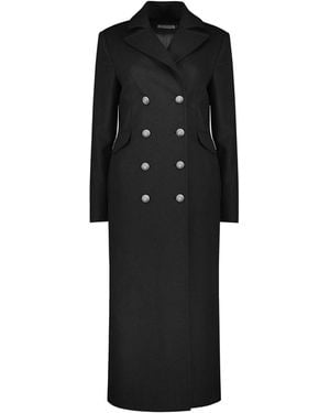 Baukjen Inge Wool Blend Long Coat - Black