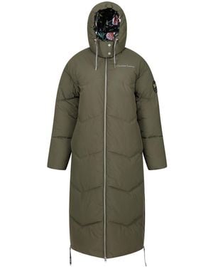 Regatta Ladies Christian Lacroix Milhaud Longline Puffer Jacket (Dark) - Green