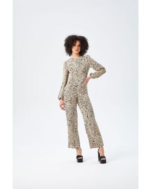 Urban Bliss Swirl Print Jumpsuit - White