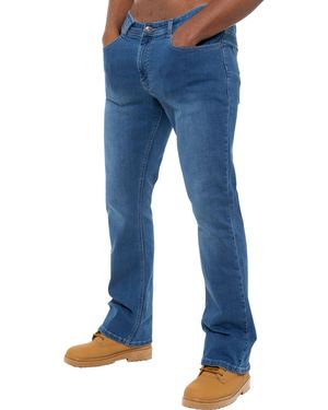 Enzo Bootcut Stretch Denim Jeans - Blue