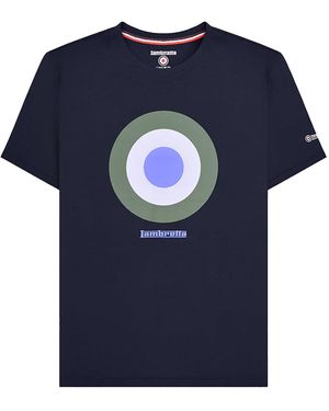 Lambretta Ss24 Target T-Shirt Cotton - Blue