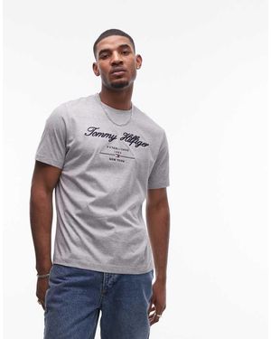 Tommy Hilfiger Script Logo T-Shirt - Grey
