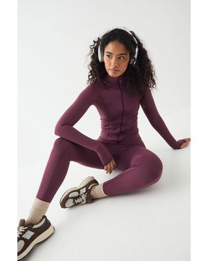 DSGN Studio Sports Sculpt Seam Detail Legging - Purple