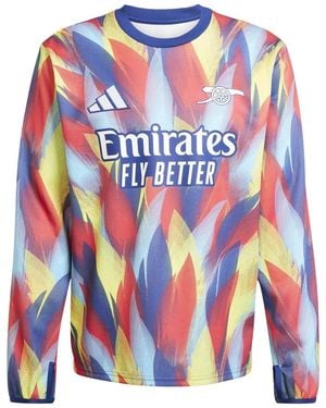 adidas Arsenal Long Sleeve Pre Match Shirt 2025 2026 - Blue