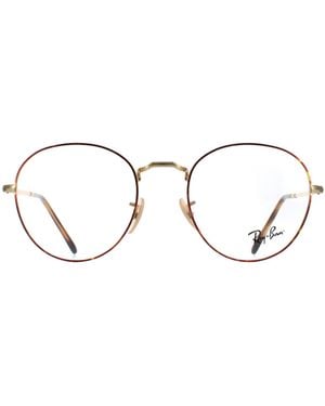 Ray-Ban Round Havana On Rx3582V David Metal - Brown