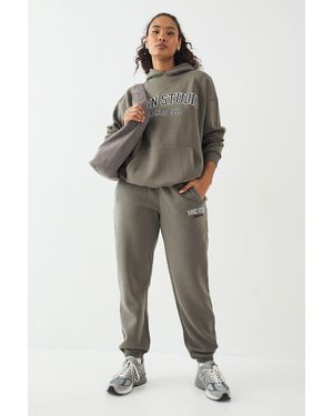 DSGN Studio Applique Oversized Cuffed Jogger - Green