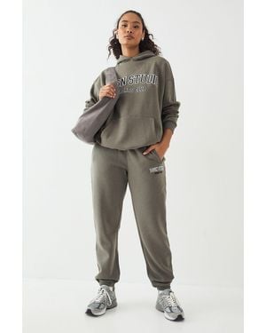 DSGN Studio Applique Oversized Cuffed Jogger - Green