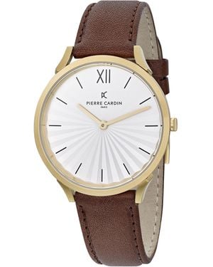 Pierre Cardin Pigalle Plissée Watch Cpi.2004 Leather - White