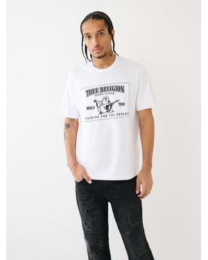 TRUE RELIGION Relaxed Buddha Applique Tee - White