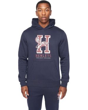 Henleys Belton Hoodie - Blue