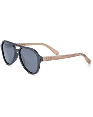 Earth Wood Mazatlan Polarized Sunglasses - Blue
