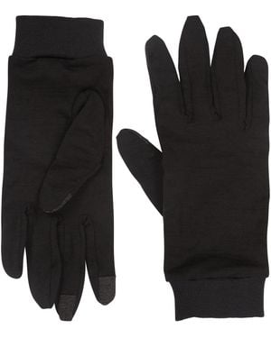 Mountain Warehouse Silk Gloves Warm Winter Breathable Travelling Glove - Black