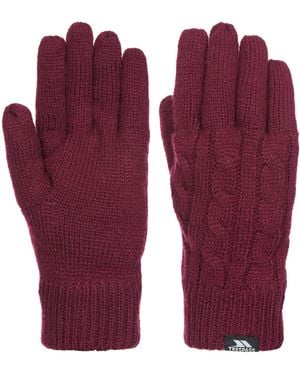 Trespass Ladies Sutella Knitted Gloves - Purple
