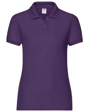 Fruit Of The Loom Dame Fit Piqué Polo Shirt (paars)