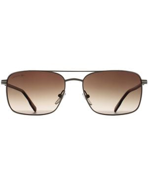 Lacoste Rectangle Gradient L264S Metal - Brown