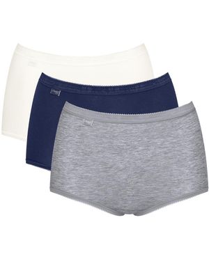 Sloggi Basic+ Maxi 3 Pack Briefs - Blue