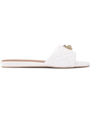 Kurt Geiger Leather Brixton Flat Sandal Sandals - White