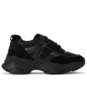 KG by Kurt Geiger Lucile Lace Up Gem Trainers - Black