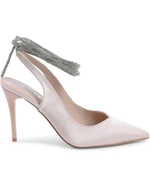 19V69 Italia by Versace Pump Hl032 Panna Fabric - White