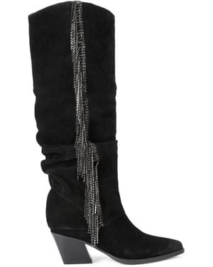 KG by Kurt Geiger Suede Tempt Boots - Black