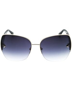 Guess Detail Frame Smoke Gradient Lens Sunglasses - Blue